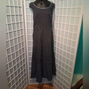 Coldwater Creek Polka Dot Maxi Dress 6421
